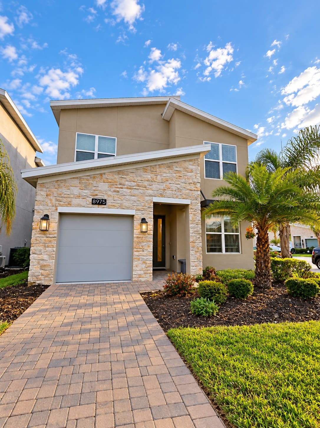 Front of the 8975 Backswing Way villa