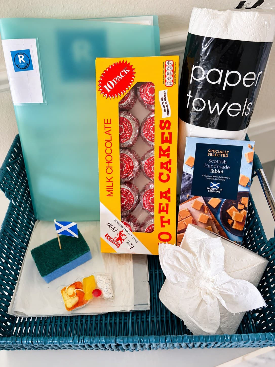 Scottish welcome basket